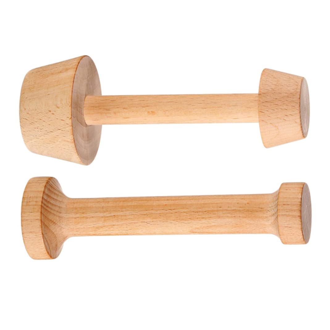 Tsawntd Wooden Tart Tamper Portable Double Sided DIY Pastry Egg Tart Pusher Bakeware Tools 2PCS Wooden Pastries Pusher Pastry Tamper Egg Tools Baking Kitchen Tool