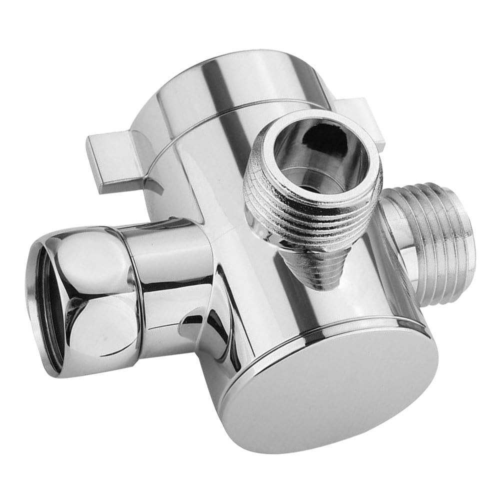 DOITOOL 3-Wege Duschumsteller Aus Edelstahl G1/2 Zoll Duschwasserumsteller FüR Handbrause Und Feste Brause Mit Drehbarem Auslass FüR Flexiblen Duscharm Anschluss