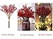 efivs arts Artificial Red Berry 8 Pack Holly Red Christmas Berries Stems for Xmas Tree Decorations Crafts and Thanksgiving Day Decor Fall