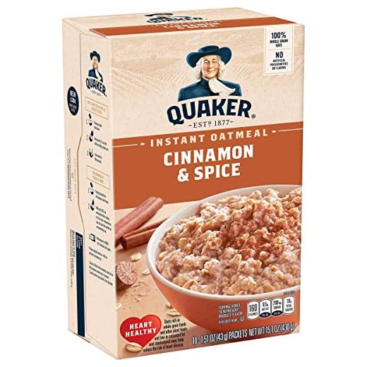 Quaker Instant Oatmeal Cinnamon Spice - 10 ct