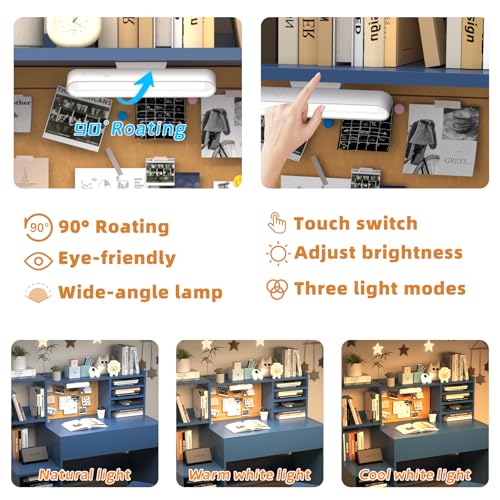 Kids-Study-Desk-with-3-Color-LightsBlue-Kids-Desk-and-Chair-Set-for-5-12-Year-Old-Childrens-Computer-Desk-with-4-Drawers-Kids-Study-Table-with-Storage-Shelf-3c40 Kids Study Desk with 3 Color LightsBlue Kids Desk and Chair Set for 5 12 Year Old Childrens Computer Desk with 4 Drawers Kids Study Table with Storage Shelf 3c40