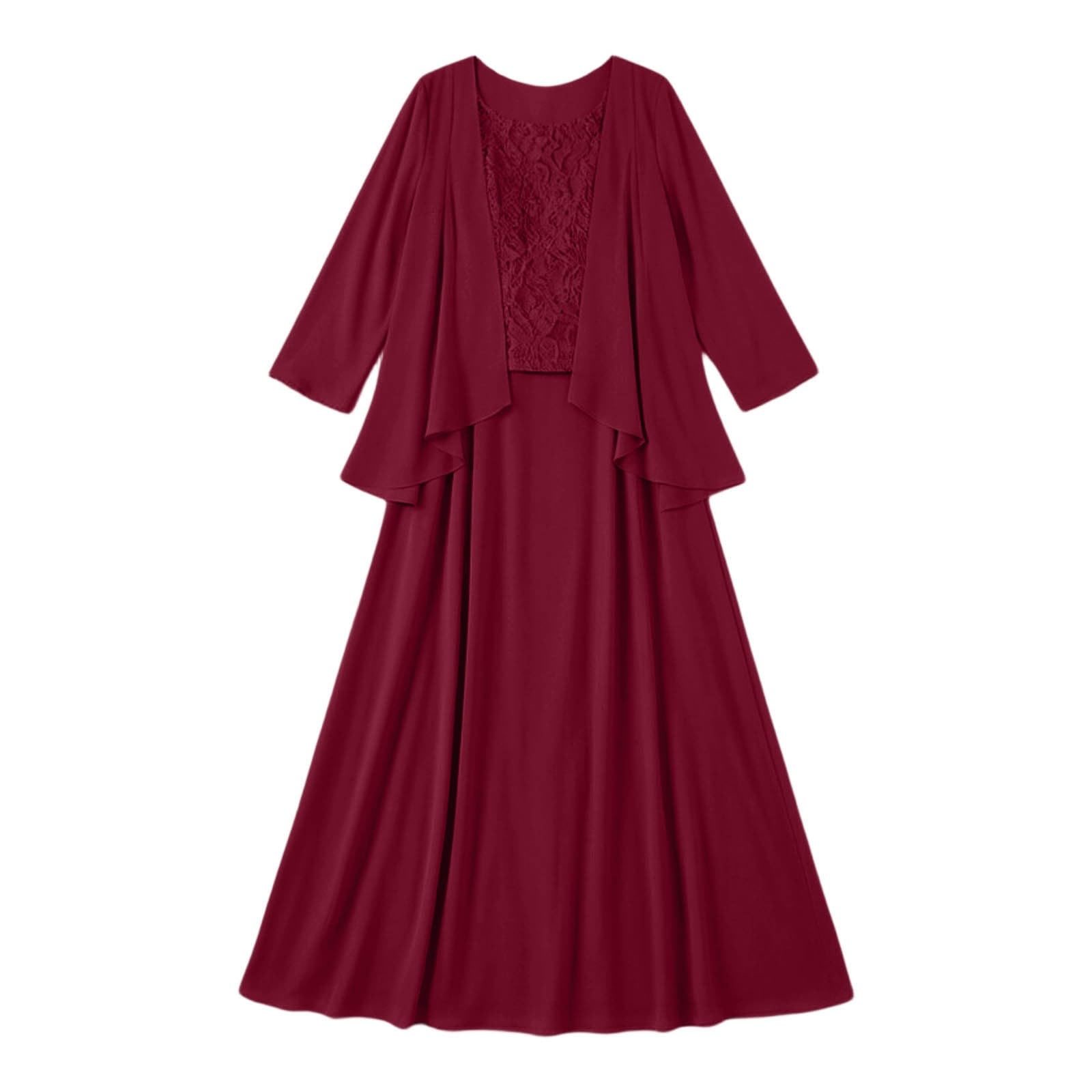 Elegante Completo a Tre Pezzi con Gonna Lunga per Occasioni Formali, Abito Snellente Perfetto per Feste e Balli di fine Anno.