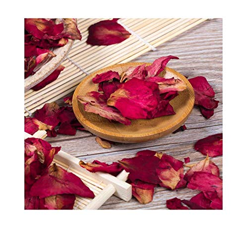 VASANA Petali Di Rosa Rossa Secchi Naturali - 100g Biologici Per Matrimoni E Decorazioni - 5
