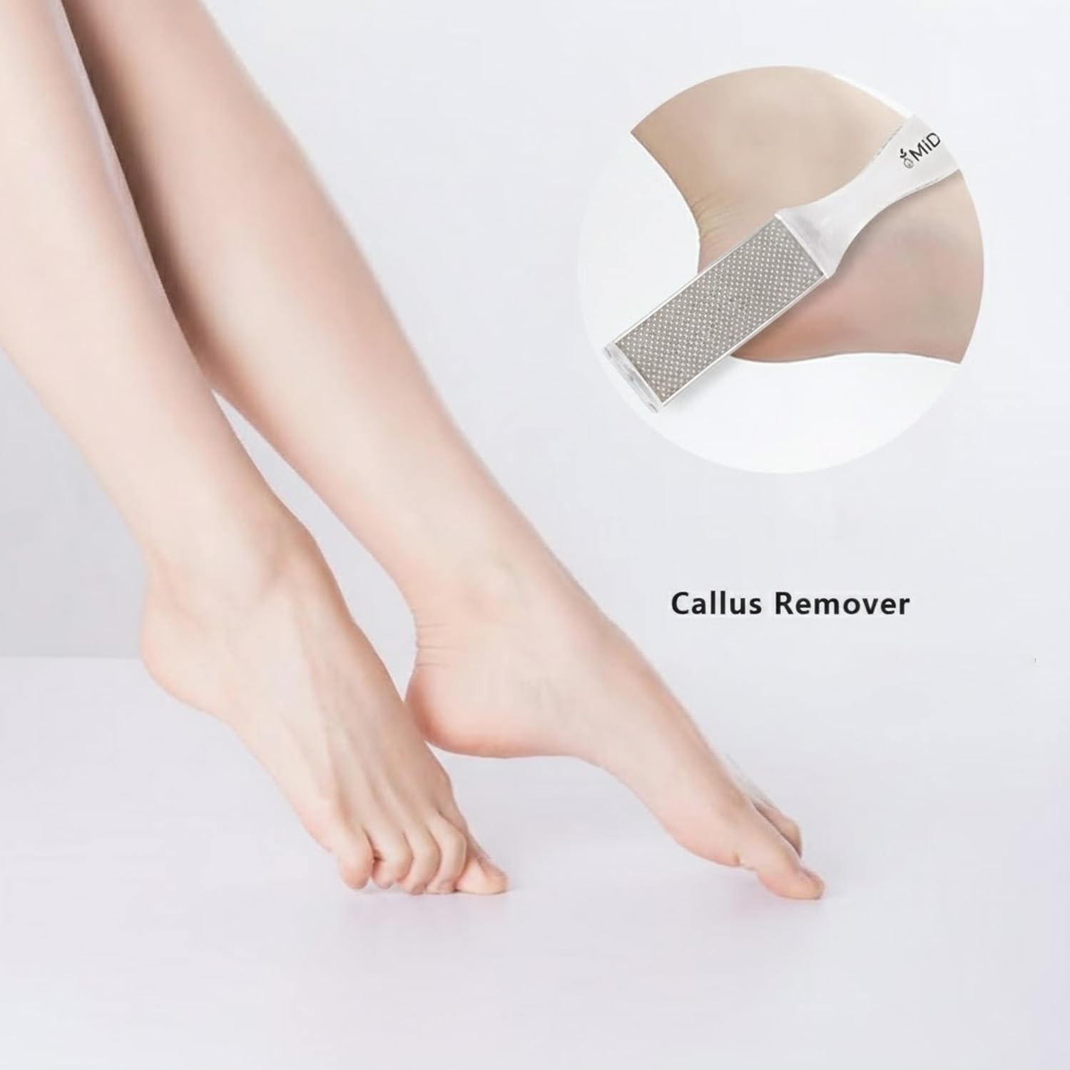 Midazzle 2 in 1 Foot Scrubber, Foot Callus Scrubber, Double-Sided Foot Heel Scrubber Shaver Rasp Foot File and Callus Remover for Grit Exfoliates Removes Dead Skin, Effective for Thick Callus and Cracked Feet (MIFF5206)