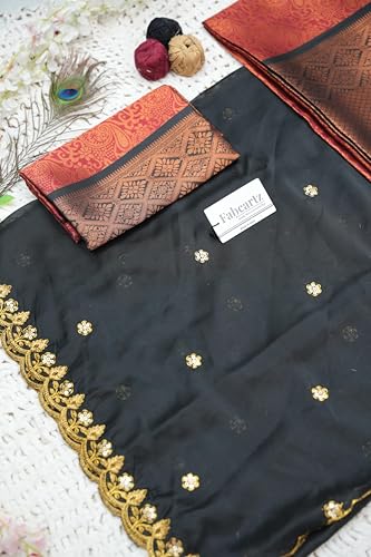 Image of Fabcartz South Indian Half and Half Saree For Women