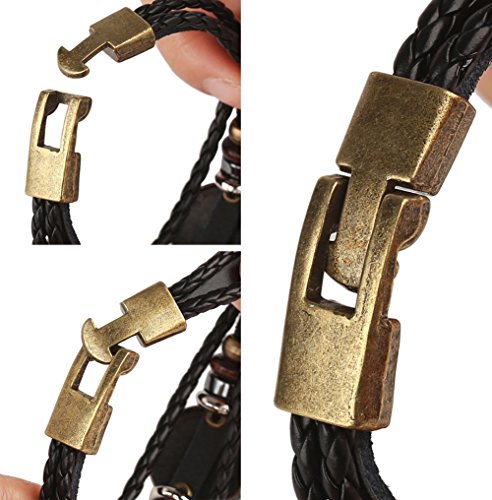 Pulsera de cuero con cuerda trenzada constelación miniatura 5
