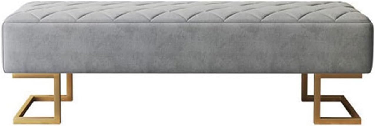 End of Bed Bench Checkroom Sofa Stool Entrance Shoe Change Stool Bedroom Bedside Stool Shop Lounge Stool Living Room Decorative Bench Foot of Bed Bench(150 * 45 * 45CM)