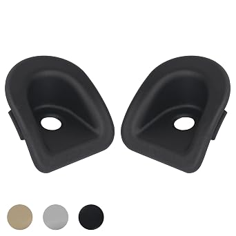 TQPONLY Door Panel Trim Lock Grommet,Compatible with 2005-2014 Ford Mustang Left Driver and Right Passenger Side Black Lock Knob Bezel