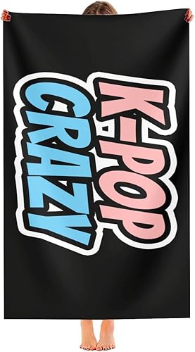 XEMznz K-Pop - Toalla de playa de microfibra para fanáticos de la música coreana, de secado rápido, súper absorbente, de gran tamaño, para viajes,