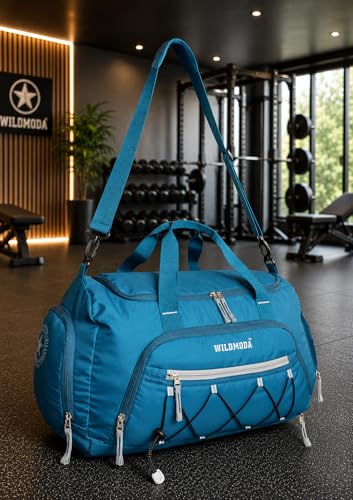Image of 50L Gym Duffel Bag | Large Travel Sports Bag for Men & Women (Turquoise)