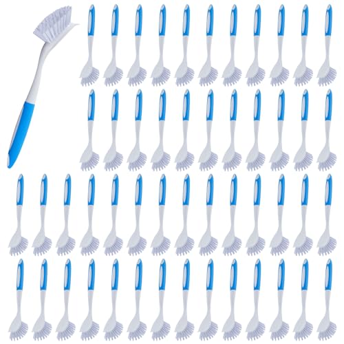 Image of Hsei 50 Pcs Kitchen Scrub Dish Brush Bulk, Blue