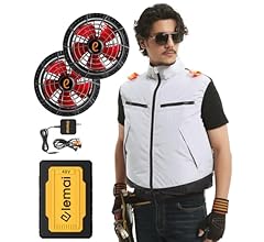 Amazon | [elemai] 2025モデルチタンファン付きベスト 48V最強