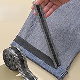3er-Pack 5 m x 2,5 cm Hosen-Saumband zum Aufbügeln zum Kürzen und Reparieren, schwarzes PP/Polyester, kein Nähen, Stoffaufnäher für Hosen und Kleidungsänderungen