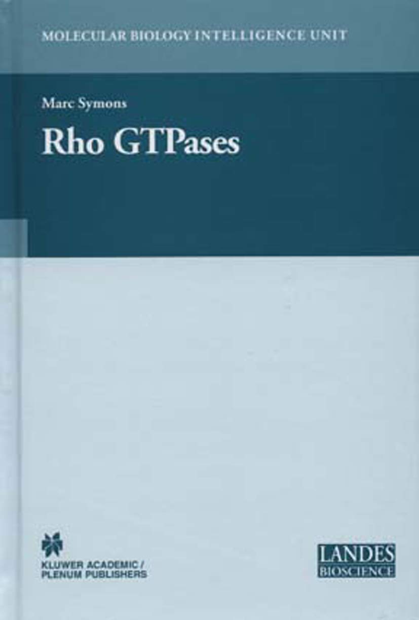 Buy Rho GTPases (Molecular Biology Intelligence Unit) — BookShops.in