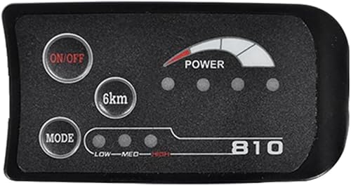 5PIN S810 E-Bike �X�}�[�g LED �f�B�X�v���C���[�^�[ IP65 36V �d�����]�ԗp�d���o�C�N���[�^�[�ϋv��