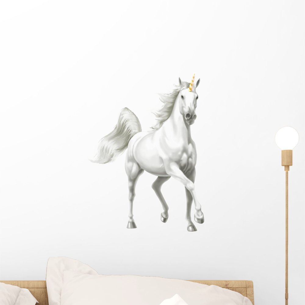 Wallmonkeys Unicorno Peel and Stick Wall Decals WM350983 (18 in H x 14 in W)