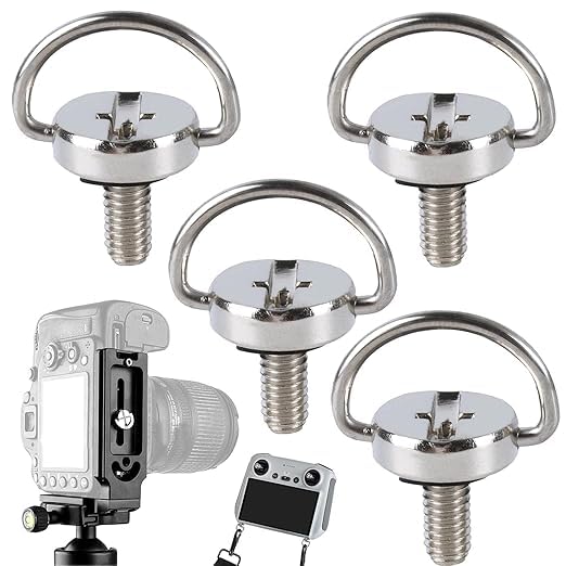 Stainless Steel Camera Tripod Mounting Screws, Pack of 4, M4, Compatible with DJI Mini 3 Pro RC Remote Control, Monopod, Tripod
