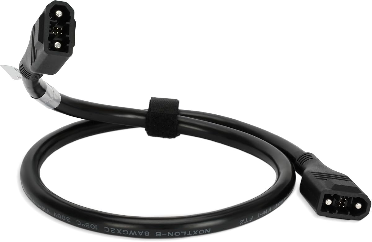 Extra Battery Cable for ecoflow, XT150 Extra Battery Cable Compatible with Delta 2, 2 Max, Max, 3, 3 Plus, 3 1500, Wave 2, Wave 3, 1m Connection Wire, Pro 3 is Incompatible