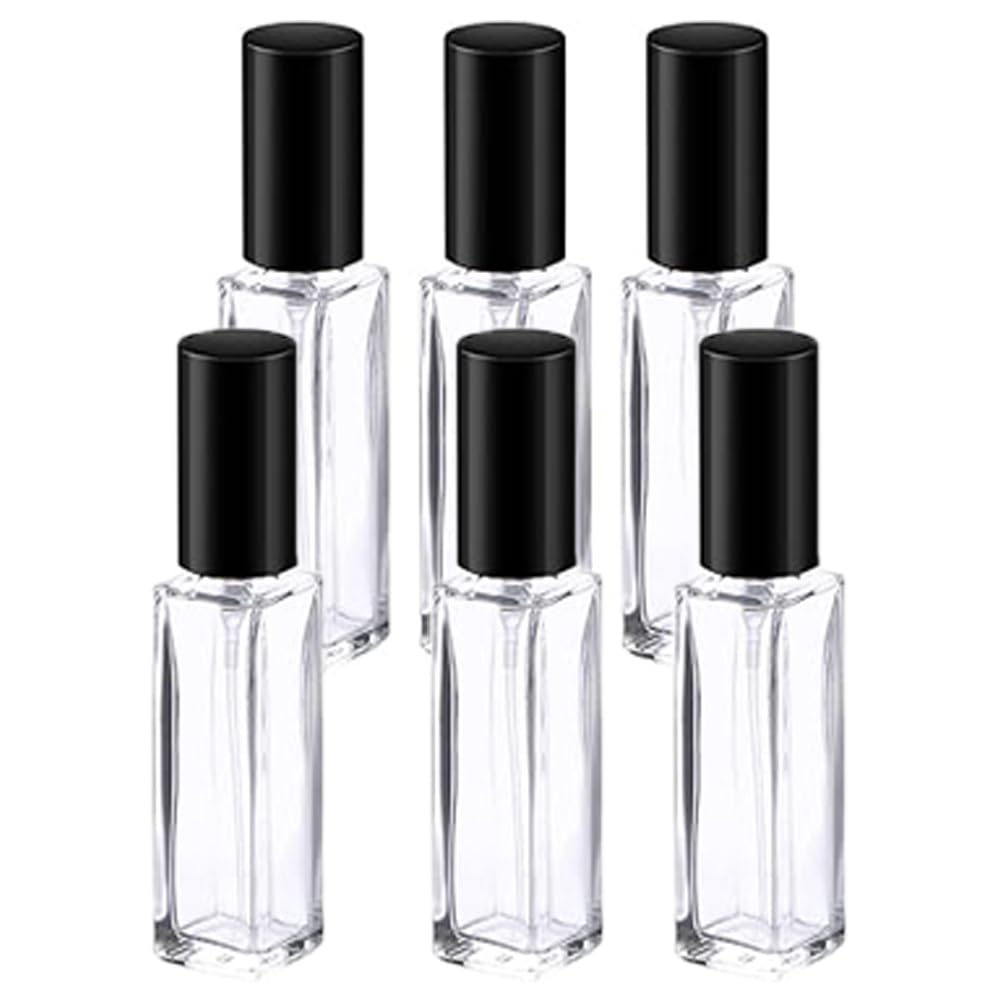 Unisex Crystal Clear Glass Bottle (8ml) | Refillable Pocket Pen Spray Bottle | Empty Mini Spray Container for Sanitizer, Perfume, Attar, Toner, Essential Oils and Everyday Use (Pack of 6)-image-7