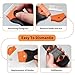 Wdmxszdq 4 Pack Razor Blade Scraper, Cleaning Scraper, Includes 30 Plastic Blades and 30 Metal Blades, Multi-Purpose Glass Scraper for Glass, Stovetop, Decals, Stickers (Orange and Black)