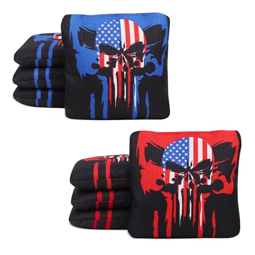 JST GAMEZ Cornhole Bags Professional Grade Dual Sided Set of 8 Regulation Size 16 oz Includes Carry Bag
