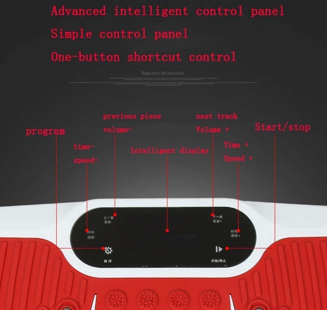 Placa de la vibración de la Plataforma de alimentación Wholebody Vibrante Massager- Remoto Control Remoto por Infrarrojos/Bluetooth Música/Apagado utomatic adecuados for Personas con ejercic