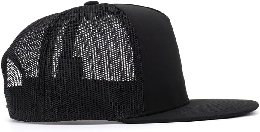 Embroidered Flat Bill Caps with Custom Logo and Text Snapback Hats - Image 8