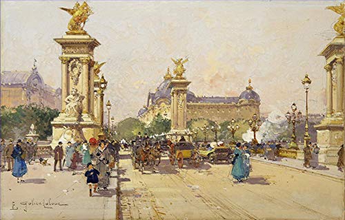 Peintures sur toile Paris contre les murs vides, tableau à l'huile fait main