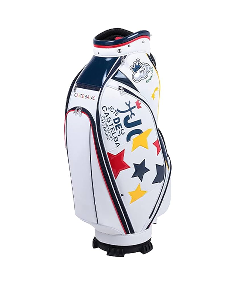 CASTELBAJAC カステルバジャック キャディバッグ ホワイト エナメル CASTELBAJAC カステルバジャック キャディバッグ ホワイト