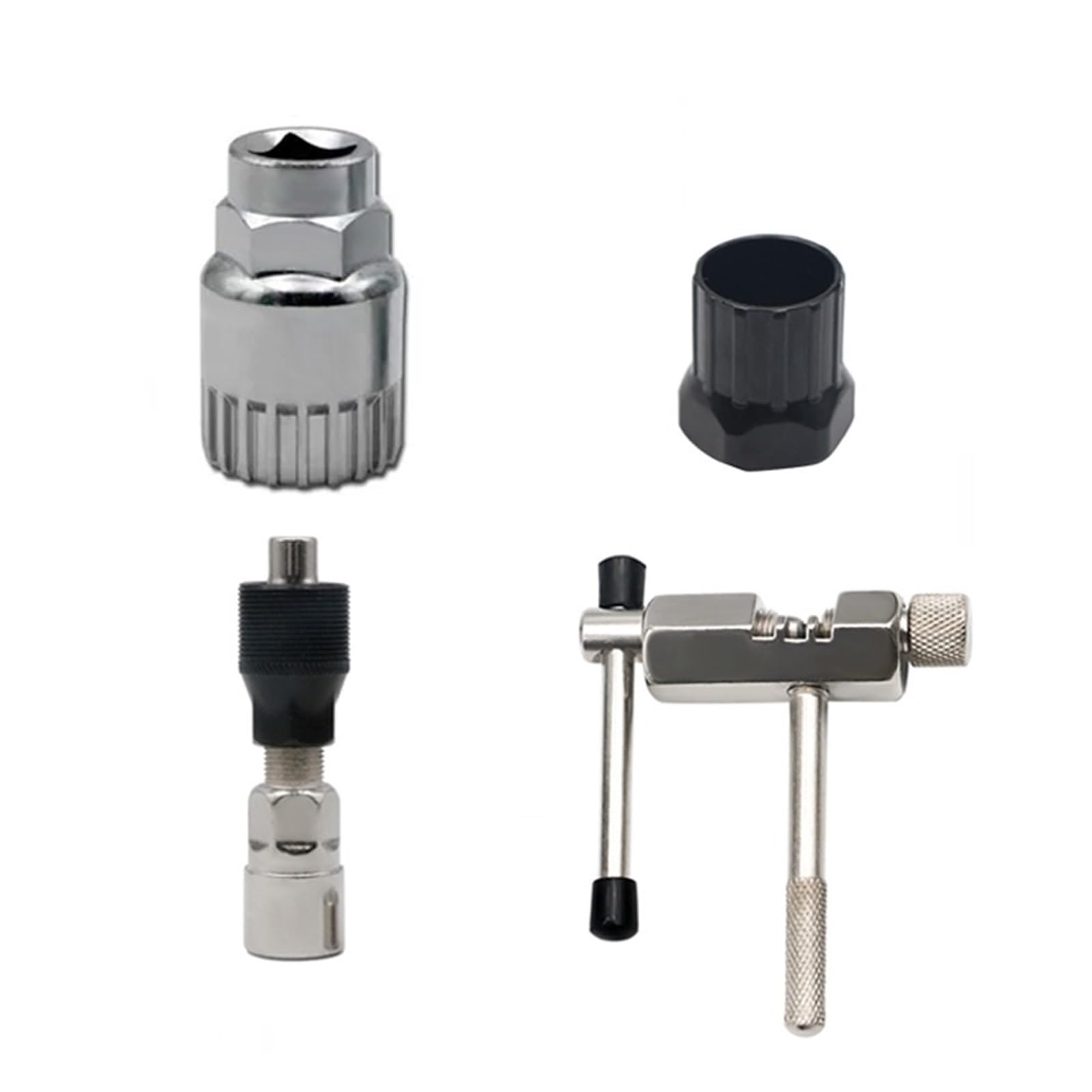 ZGYDNM Bicycle Repair kit Bicycle Repair Tool Sets Chain Breaker Crank Puller Bike Chain Measuring Ruler Flywheel Removal Outdoor Cycling Repair Tools Repair Tool (Color : Kit5, Size : 1)