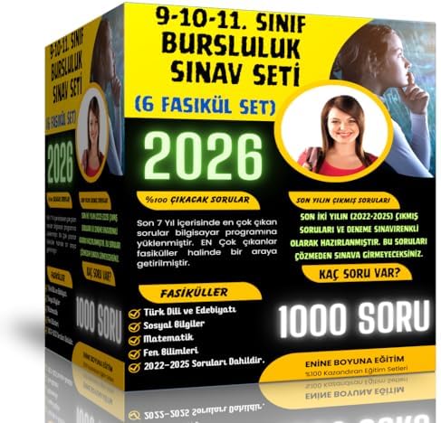 2026 9-10-11. Sınıf Bursluluk Sınav Seti (6 Fasikül Kitap) - Görsel 1