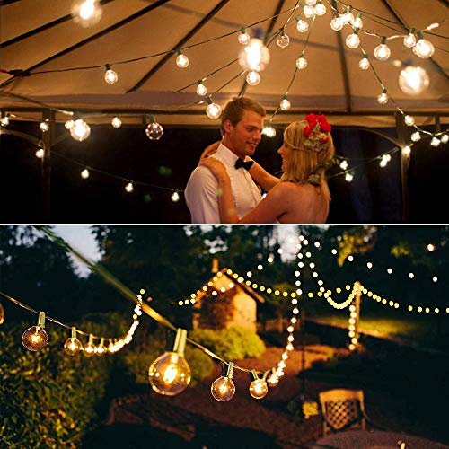 Vmanoo VG4027B Outdoor String Lights 25Ft Globe Patio Lighting Waterproof G40 Bulbs thumb #4