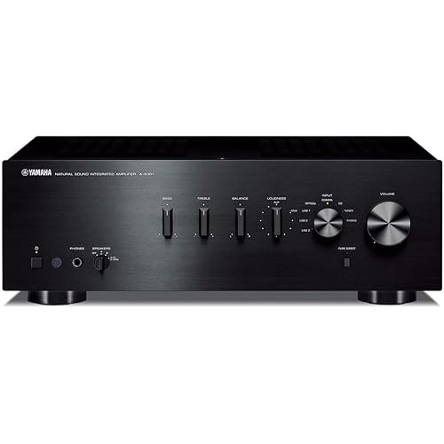Yamaha Audio A-S301BL Natural Sound Integrated Stereo Amplifier (Black)