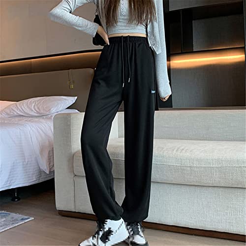 Pantalon de jogging femme gris clair L coupe ample Alloaone