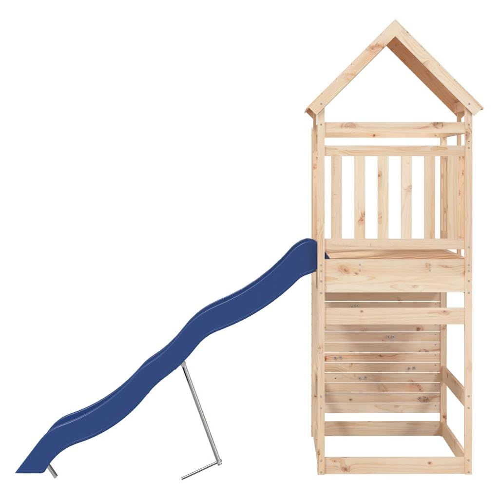 Generico Set da Gioco da Esterno in Legno Massello di Pino,Marrone,58.44kg,3156982