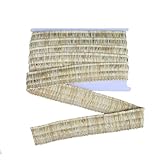 HedongHexi 3M x 1.57 Inch Brush Fringe Trim Tassel Sewing Trimmings Brush Fringe Basic Trim for Pillow Trimming Piping Cushion Trim Curtains Home Decoration (Beige)