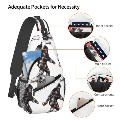 Sasquatch Fashionable And Portable Men'S Casual Cross Chest Bag4