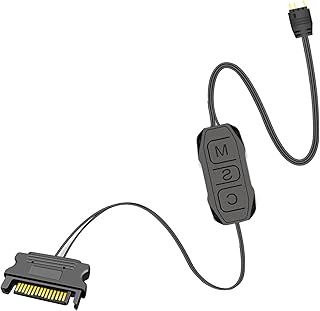 MOUDOAUER ARGB Mini Controller Cable 5V 3 Pin to SATA Aura ARGB Mini Control Light Controller Gaming Device Parts Accessories