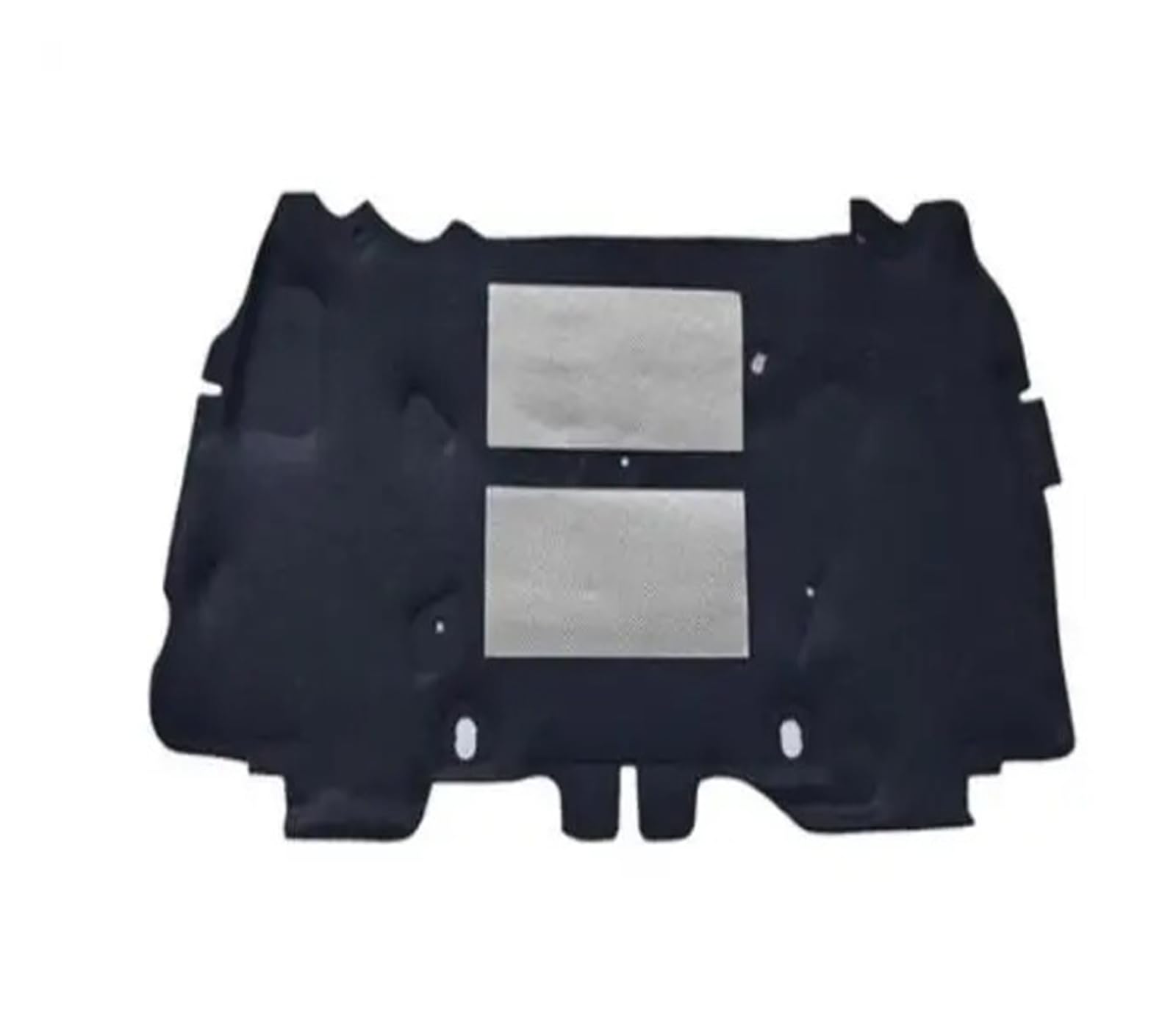 Waleqw One Color For Jeep For Wrangler 2007 2008 2009-2017 Car Heat Sound Insulation Cotton Front Hood Engine Firewall Mat Pad Cover Noise Deadener Engine Heat Insulation Pad(Double Aluminum Foil)