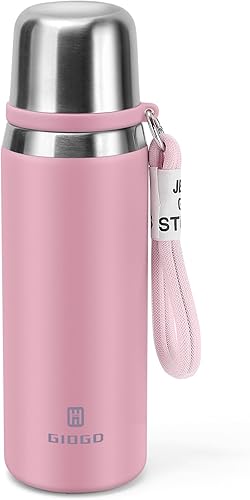 Botellas térmicas de acero inoxidable con taza de 23.7 fl oz23.7 oz botella aislada al vacío para café caliente y frío, botella térmica de agua con