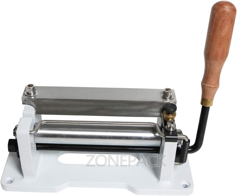 ZONEPACK Leather Splitter Manual Leather Skiver Paring Peeler Splitter DIY Shovel Skiving Machine Handle Leather Peel Tools DIY Shovel Skin Machine (White)