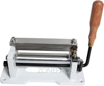 ZONEPACK Leather Splitter Manual Leather Skiver Paring Peeler Splitter DIY Shovel Skiving Machine Handle Leather Peel Tools DIY Shovel Skin Machine (White)