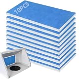 U0U 10 Pieces Paint Booth Filters,Portable Spray Booth Filter, Paint Booth Exhaust Filters for Replace Airbrush Spray Booths Paint Booth