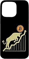 Vista 30 de iPhone 13 Pro Max Bitcoin Bull Graph Bullish BTC Crypto Crypto Cryptocurrency Trader Case