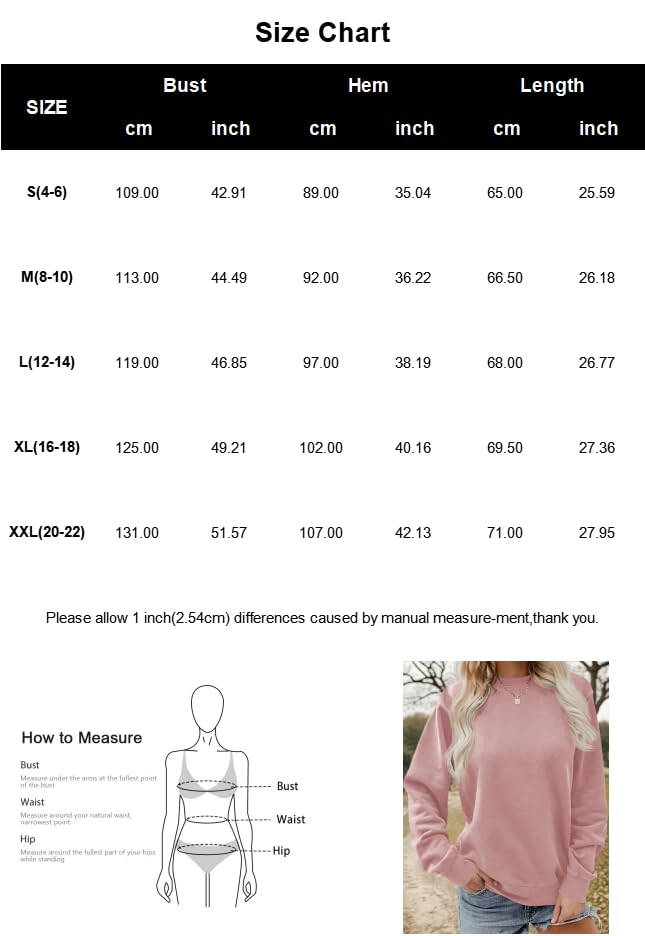 Sudadera casual de manga larga para mujer, cuello redondo, ajuste relajado — view 4