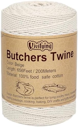 Amazon.com: Vivifying Butchers Twine, 328 Feet 3Ply Cotton Bakers Twine ...