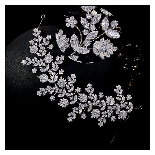 Tiara de boda de lujo y corona de novia elegante con diadema suave para peinados de fiesta