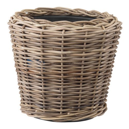 Ivyline RDVSPGRY45 Trockentopf Weidenvase Pflanzgefäß, 45 cm, Grau