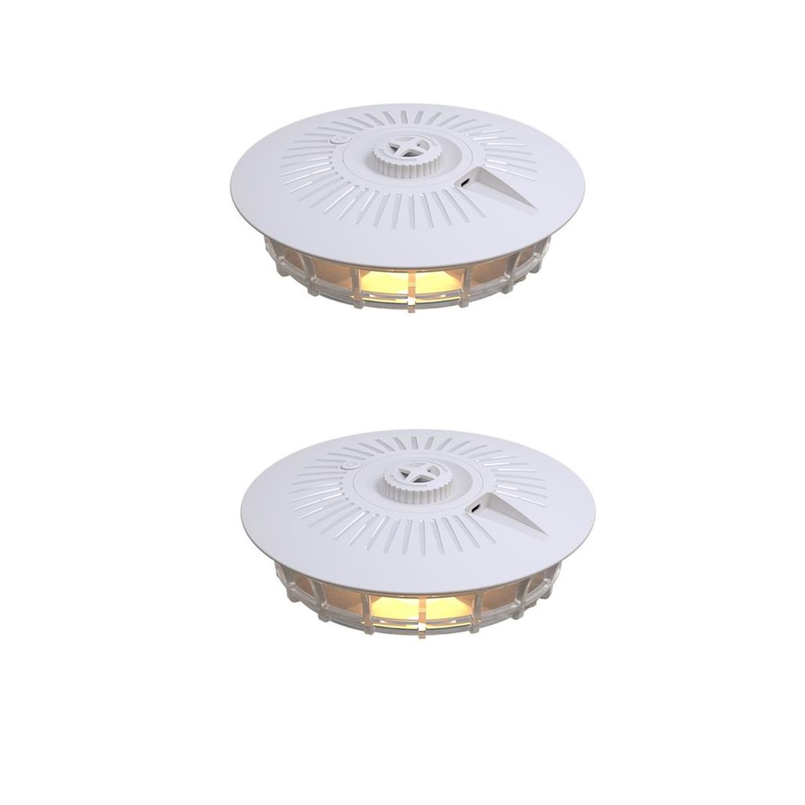 2 Flea Trap Lamp Dome Flea Trap Bed With Glue Discs And Light Bulbs, LED 4 Modes Flea Catcher Light Trap Protection Trapper For Cats And Dogs,Odorless Safe