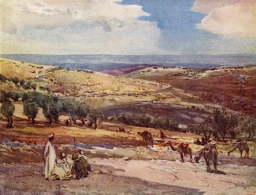 Impression toile route de Jérusalem à Béthanie Fulleylove affiche murale de collection 60x90